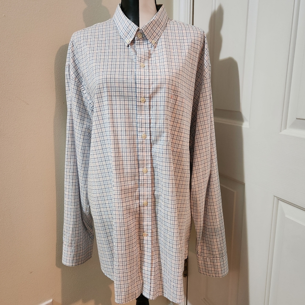 Geoffrey Beene Regular Fit Wrinkle Free Button Down Long Sleeve